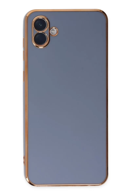 Newface Samsung Galaxy A04 Kılıf Volet Silikon - Mavi