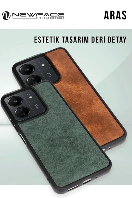 Newface Samsung Galaxy A26 Kılıf Aras Deri Kapak - Siyah