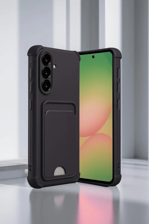 Newface Samsung Galaxy A36 Kılıf Kelvin Kartvizitli Silikon - Lacivert