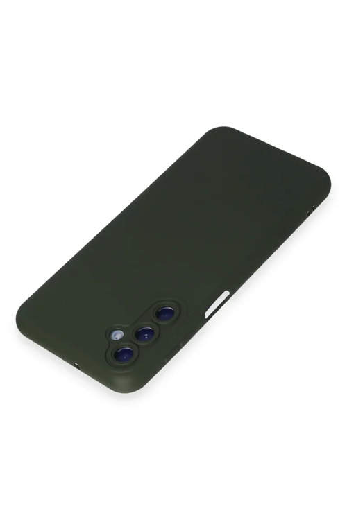 Newface Samsung Galaxy M34 5g Kılıf Nano İçi Kadife Silikon - Koyu Yeşil