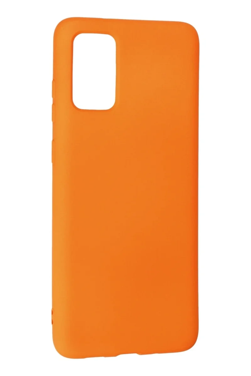 Newface Samsung Galaxy S20 Plus Kılıf Nano İçi Kadife Silikon - Turuncu