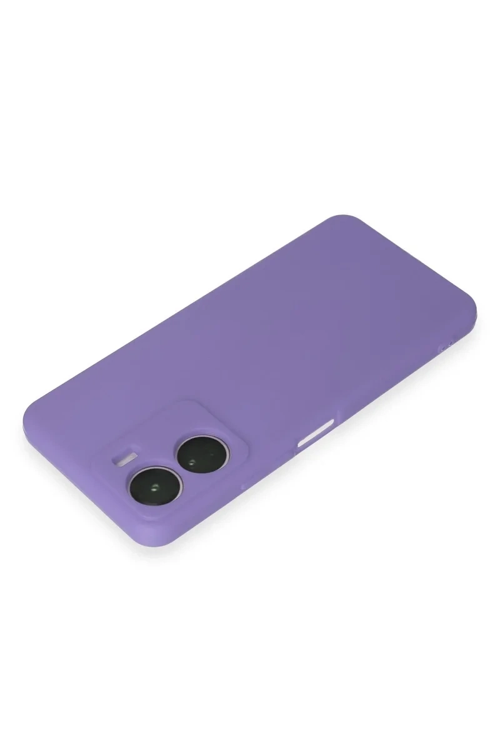 Newface Vivo Y16 Kılıf First Silikon - Lila