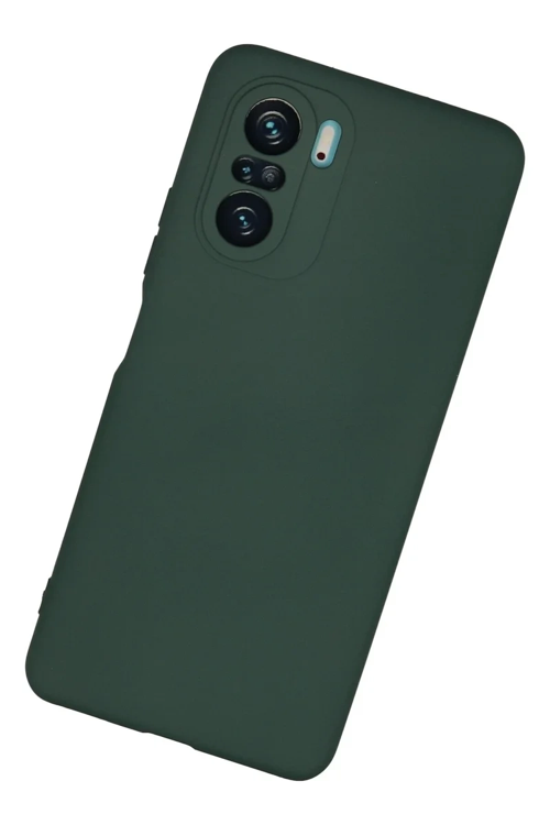 Newface Xiaomi Poco F3 Kılıf Nano İçi Kadife Silikon - Koyu Yeşil