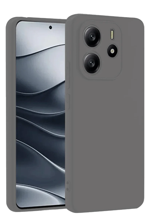 Newface Xiaomi Redmi Note 14 4g Kılıf First Silikon - Gri