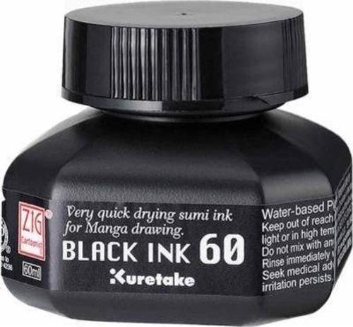 Black Ink Siyah Yazı ve Çizim Mürekkebi 60 ml. (Hızlı Kuruyan)