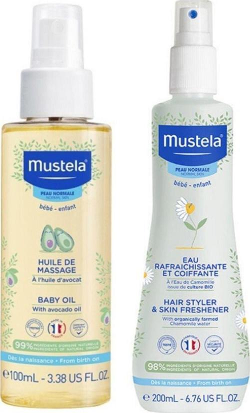Bebek Bakım Masaj Yağı 100Ml - Organik Papatya Suyu İle Canlandırıcı Ve Şekillendirici Sprey 200 Ml