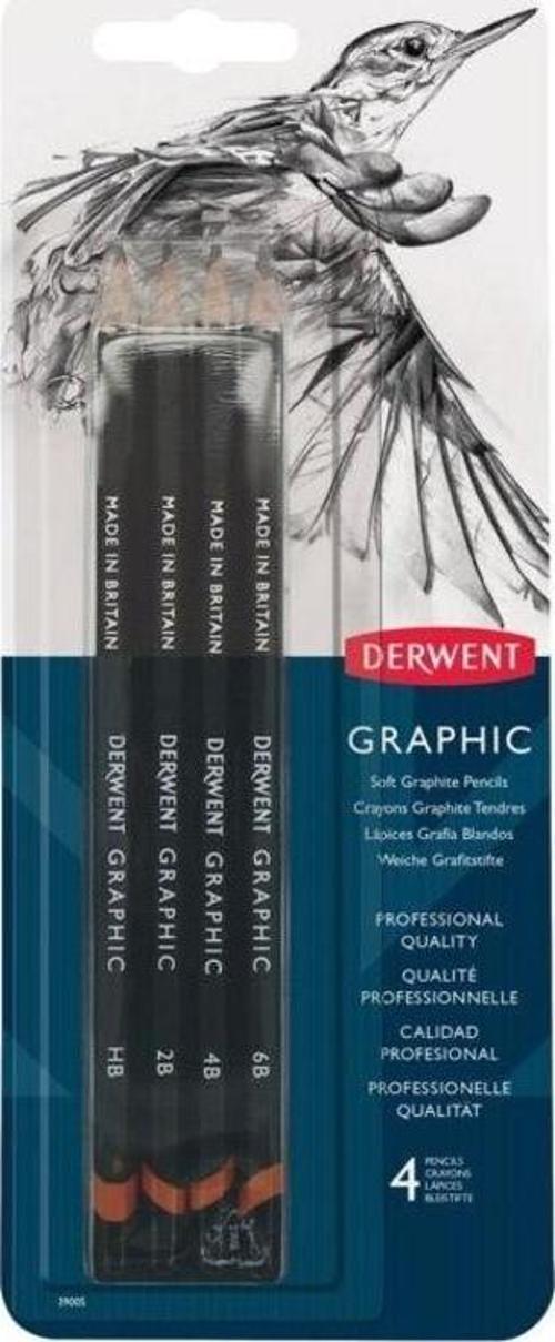 Graphic Pencils Dereceli Kalem Seti Soft (Sketching) 4'lü Blister