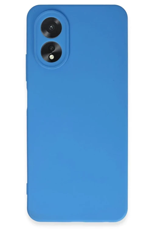 Oppo A38 Kılıf First Silikon - Mavi
