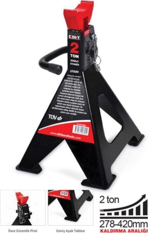 2 Ton Kriko Standı (1 Çift) D12010002 Araba Sehpası