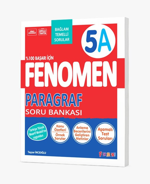 Fenomen 5. Sınıf Paragraf A Soru Bankası Bağlam Temelli Fenomen Yayınları