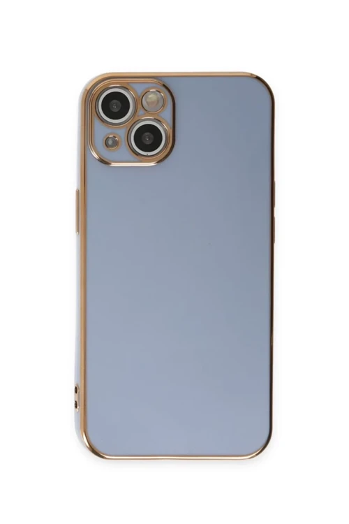 Apple iPhone 15 Kılıf Volet Silikon - Mavi
