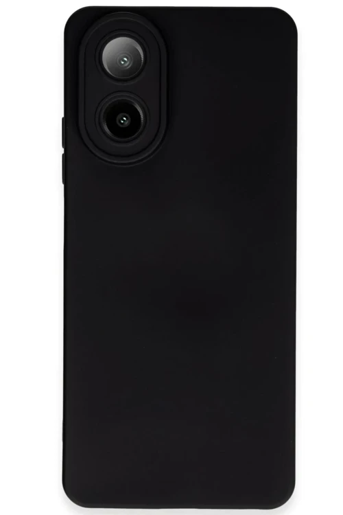 Oppo A38 Kılıf Nano içi Kadife Silikon - Siyah