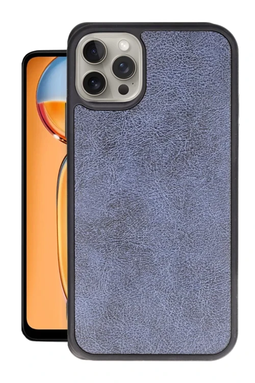 Apple iPhone 14 Pro Kılıf Aras Deri Kapak - Lacivert