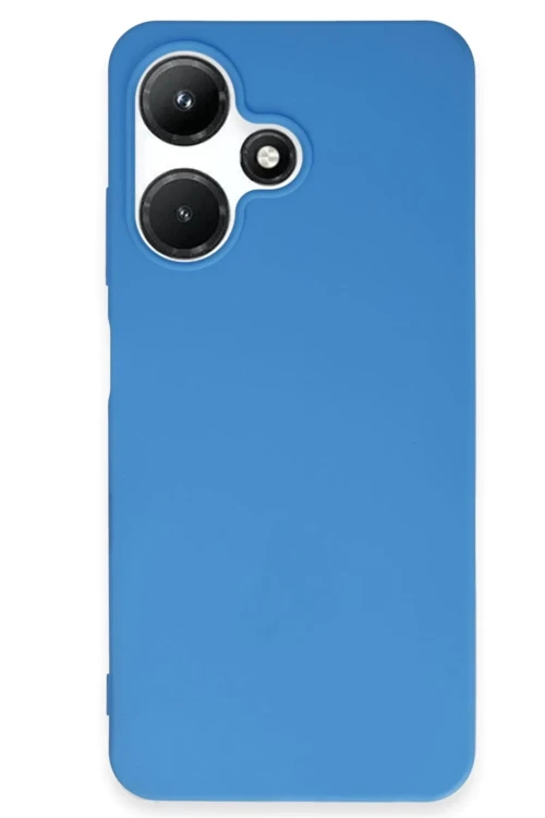 İnfinix Hot 30i Kılıf First Silikon - Mavi