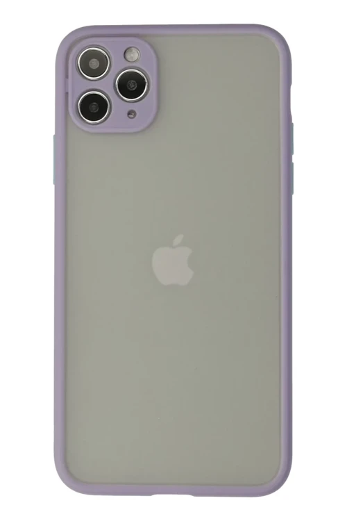 Apple iPhone 12 Pro Kılıf Montreal Silikon Kapak - Mor
