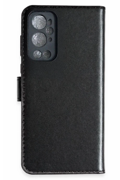 One Plus 9 Pro Trend S Plus Kapaklı Kılıf - Siyah