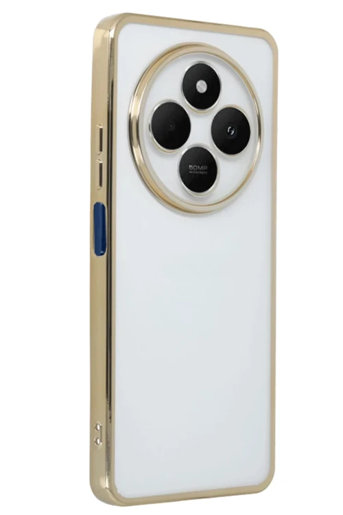 Xiaomi Redmi 14C Kılıf Razer Lensli Silikon - Gold