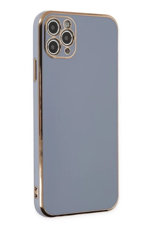 Apple iPhone 11 Pro Max Kılıf Volet Silikon - Mavi