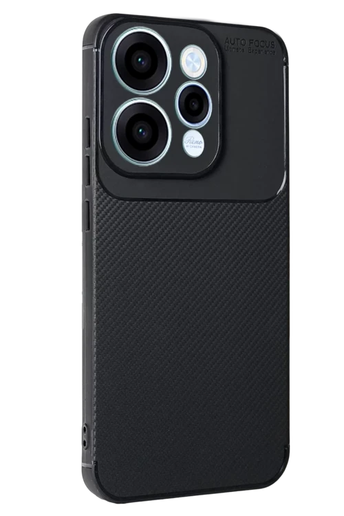 Oppo Reno 15 Auto Focus Karbon Kapak - Siyah