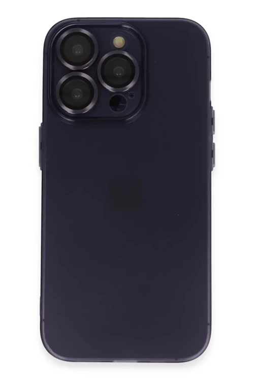Apple iPhone 14 Pro Max Kılıf Luko Lens Silikon - Siyah