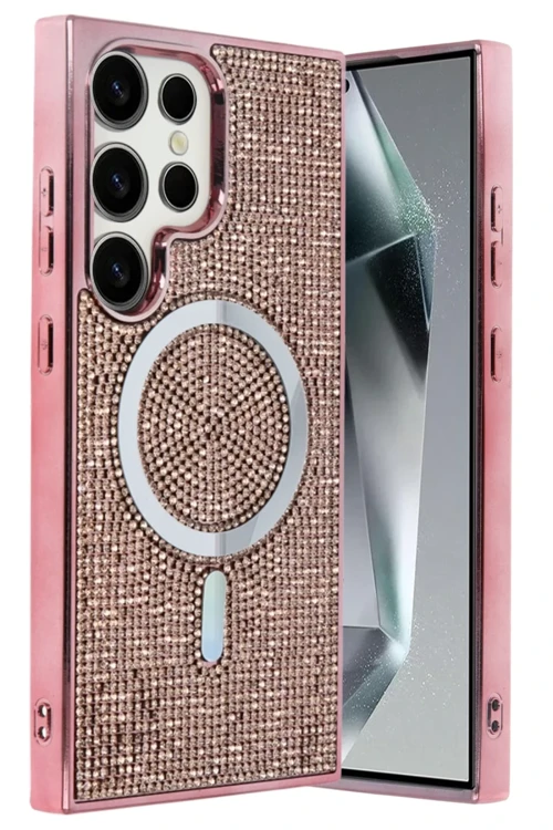 Samsung Galaxy S24 Ultra Helen Magsafe Kapak - Pembe