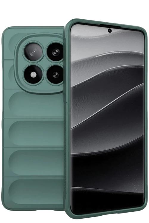 Xiaomi Redmi Note 15 4G Optimum Silikon - Koyu Yeşil