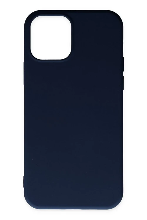 Apple iPhone 11 Pro Max Kılıf Nano içi Kadife Silikon - Lacivert