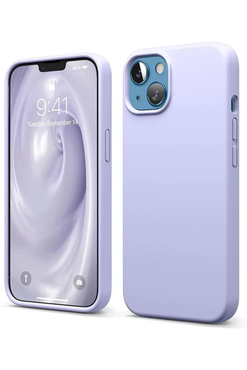 Apple iPhone 14 Kılıf First Silikon - Lila