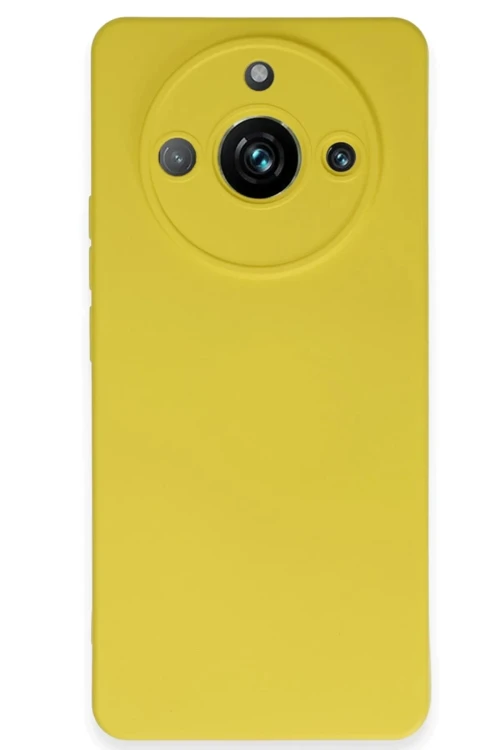 Realme 11 Pro Kılıf Nano içi Kadife Silikon - Sarı