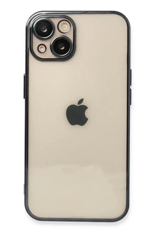 Apple iPhone 14 Kılıf Razer Lensli Silikon - Siyah