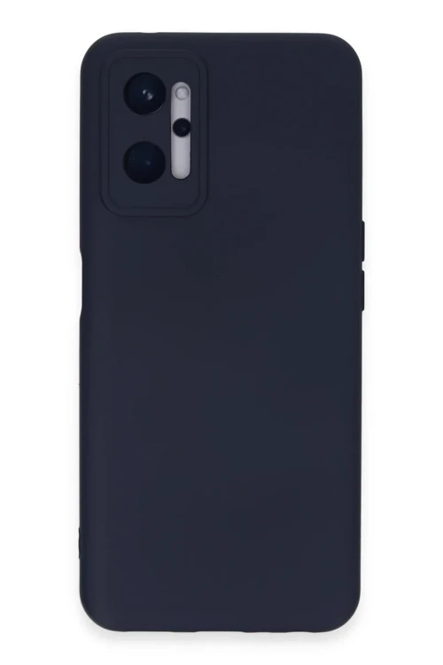 Realme 9i 4G Kılıf Nano içi Kadife Silikon - Lacivert