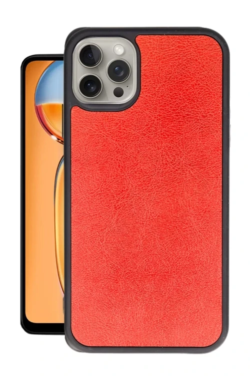 Apple iPhone 14 Pro Kılıf Aras Deri Kapak - Kırmızı