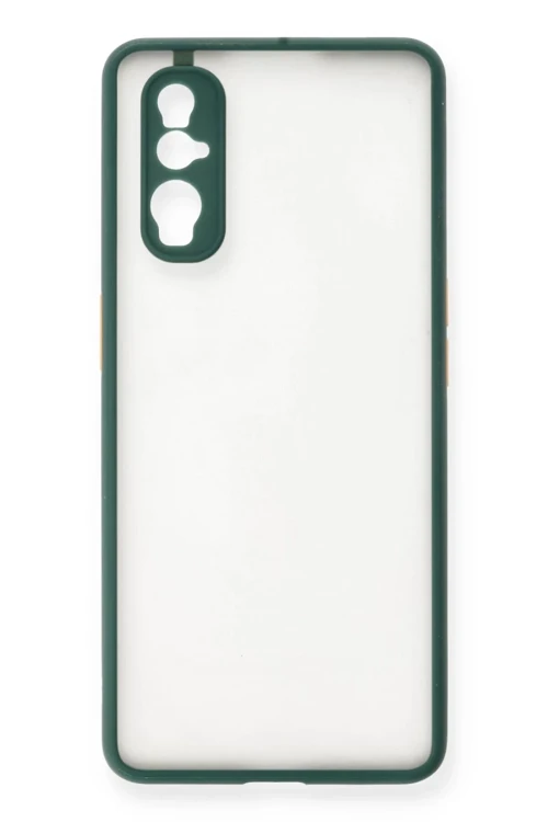 Oppo Find X2 Kılıf Montreal Silikon Kapak - Yeşil