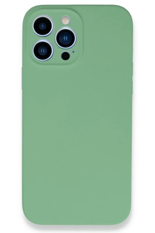 Apple iPhone 13 Pro Max Kılıf Lansman Legant Silikon - Yeşil