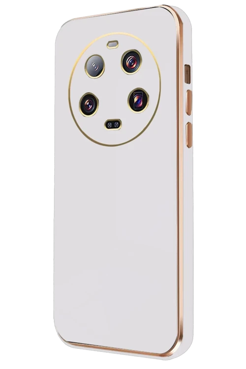 Xiaomi Mi 14 Ultra Kılıf Volet Silikon - Beyaz