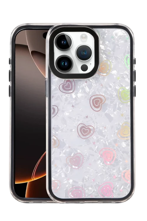 Apple iPhone 15 Pro Lumi Desenli Kapak - Siyah
