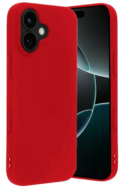 Apple iPhone 17 First Silikon - Kırmızı