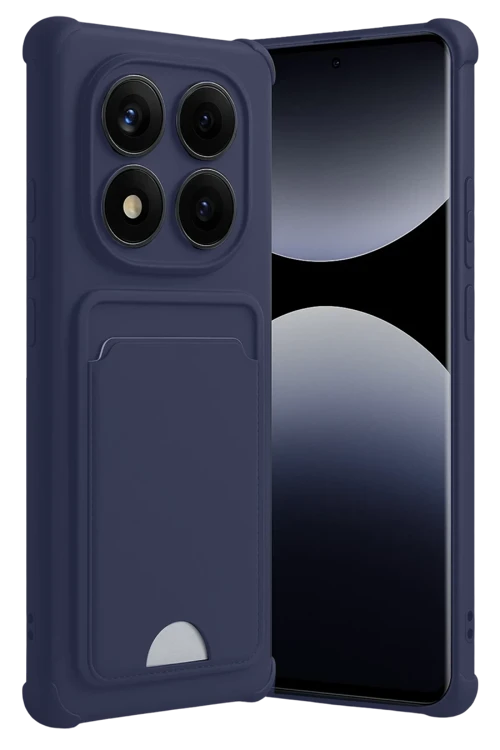 Xiaomi Redmi Note 14 Pro 4G Kelvin Kartvizitli Silikon - Lacivert