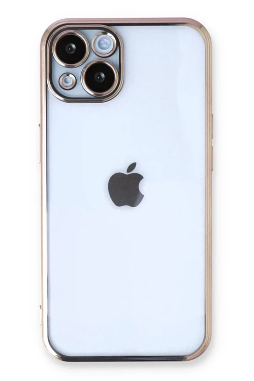 Apple iPhone 14 Kılıf Razer Lensli Silikon - Gold