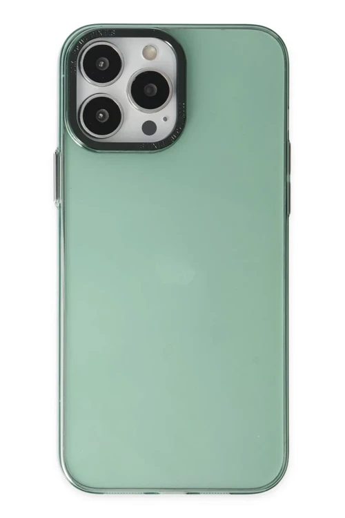 Apple iPhone 14 Pro Kılıf Anka PC Sert Metal Kapak - Yeşil