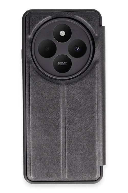 Xiaomi Redmi 14C Kılıf Flip Cover - Siyah
