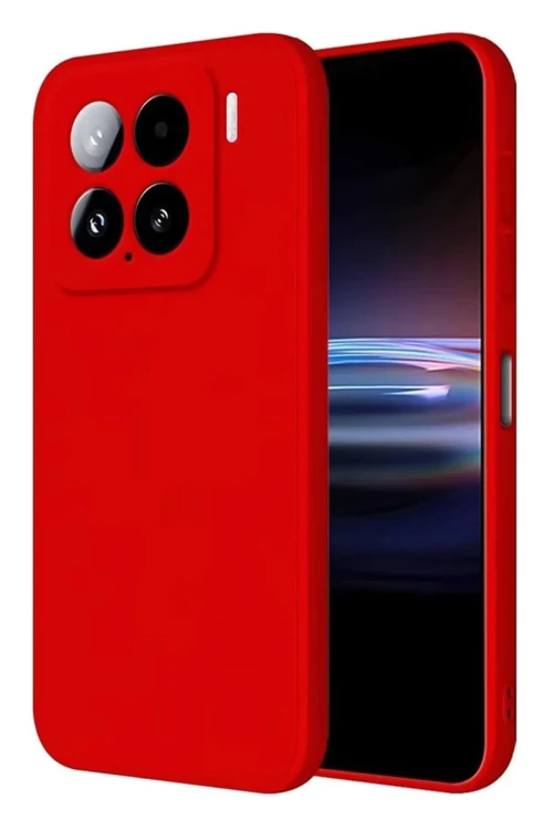 Xiaomi Mi 15 Pro Kılıf Nano içi Kadife Silikon - Kırmızı
