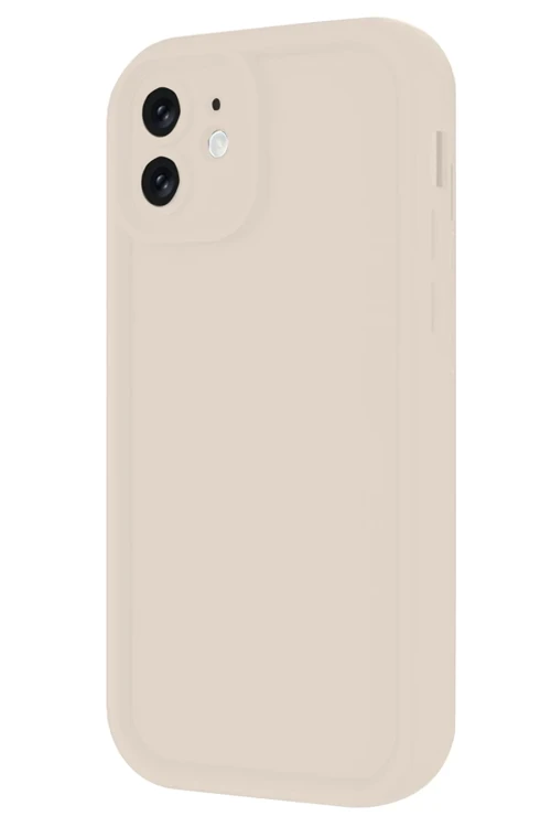 Apple iPhone 11 Kılıf Viera Silikon - Krem