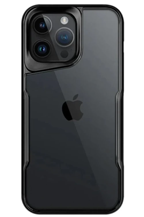 Apple iPhone 15 Pro Max Kılıf Boyi Silikon Kapak - Siyah
