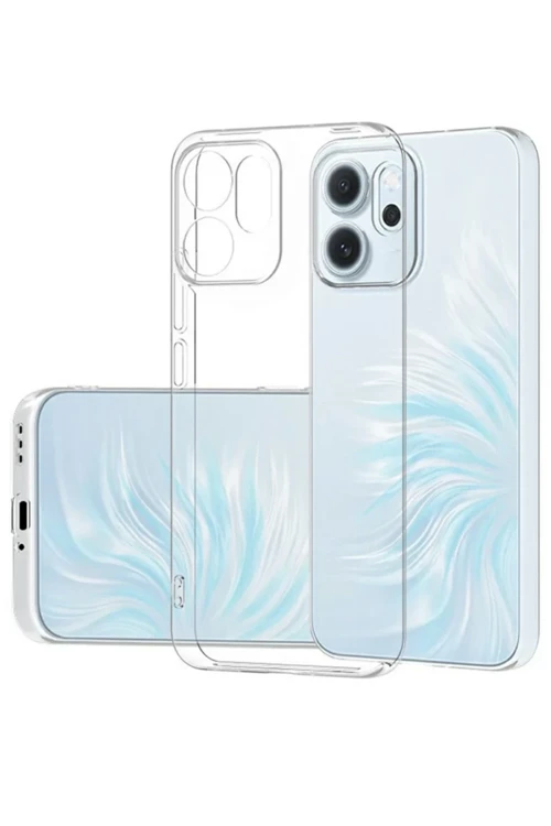 Oppo Reno 14F Kılıf Lüx Şeffaf Silikon