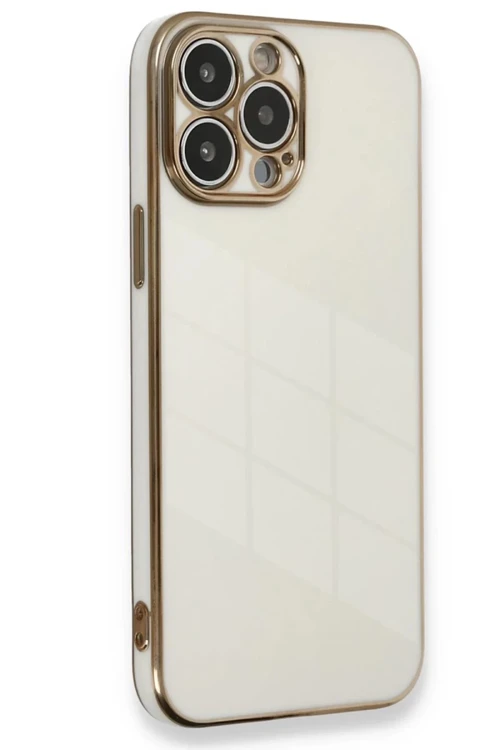 Apple iPhone 15 Pro Kılıf Volet Silikon - Beyaz