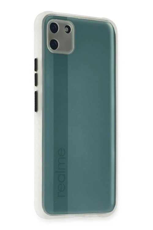 Realme C11 Kılıf Miami Şeffaf Silikon - Şeffaf