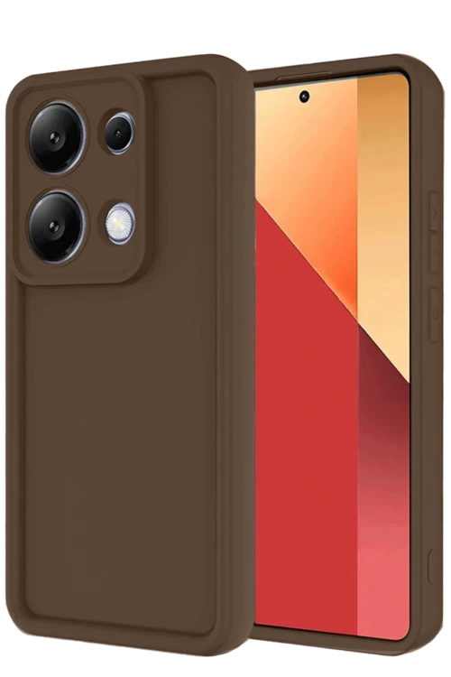 Xiaomi Redmi Note 13 Pro 4G Kılıf Viera Silikon - Kahverengi