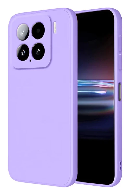 Xiaomi Mi 15 Pro Kılıf Nano içi Kadife Silikon - Lila