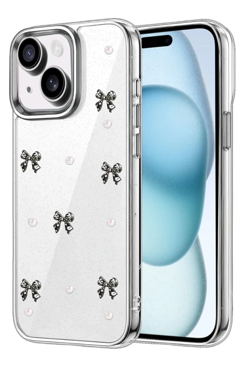 Apple iPhone 15 Fiyonk Desenli Kapak - Desen 8
